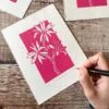 Star Magnolia Linocut Print – Botanical Floral Wall Art - Image 4