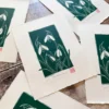 Snowdrop Linocut Print – January Birth Flower - Image 4